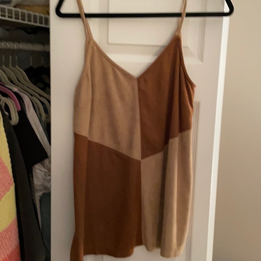 Suede tank